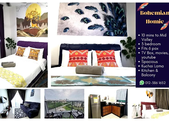 Bohemian Home 3 Bedroom -10 Mins To Mid Valley